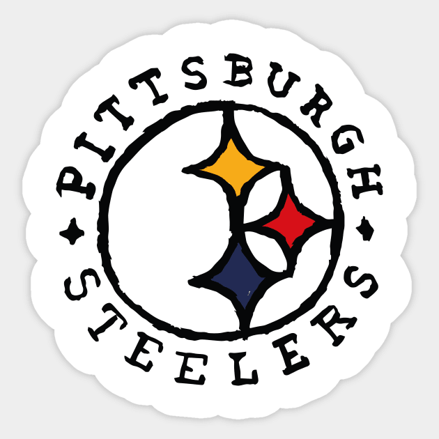 Pittsburgh Steeleeeers 05 Sticker by Very Simple Graph